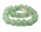 Super Jumbo Recycled Glass Beads - Beaded Wall Hangings - Extra Large African Sea Glass Beads 32-35mm - The Bead Chest (Green Aqua)